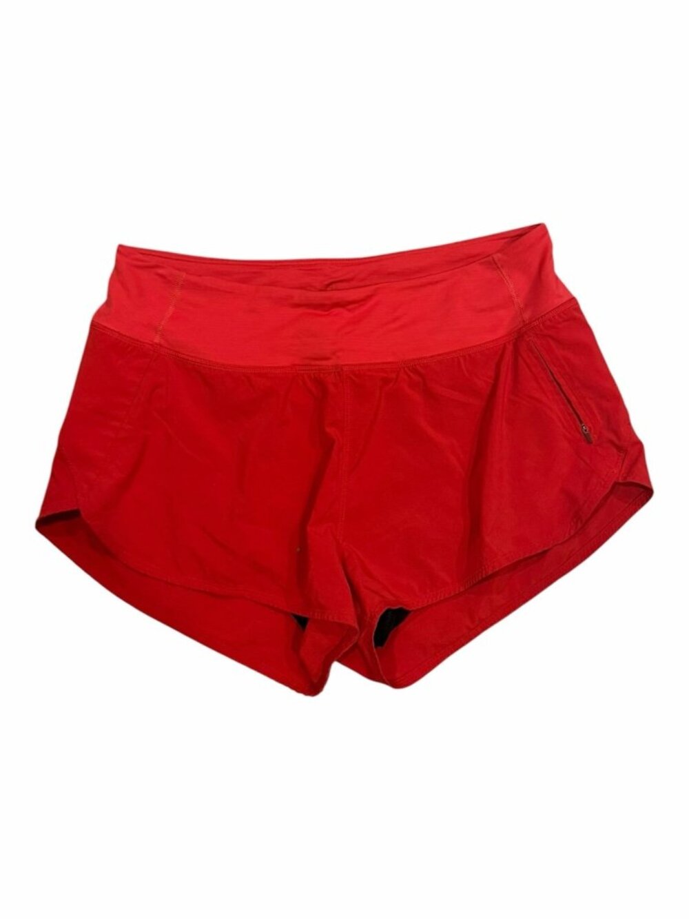 Outdoor Voices Red Athletic Running Shorts with Zipper Pocket size Large